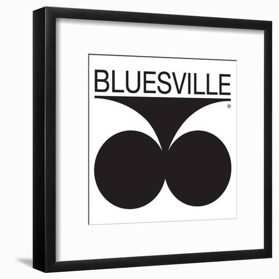 Bluesville Records Logo-null-Framed Art Print