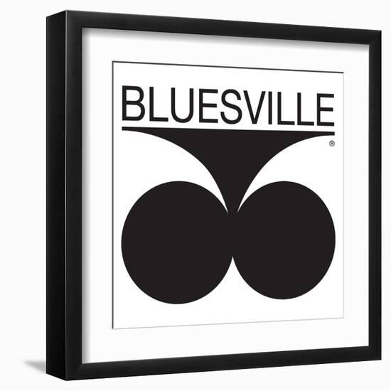 Bluesville Records Logo-null-Framed Art Print