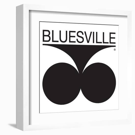 Bluesville Records Logo-null-Framed Art Print