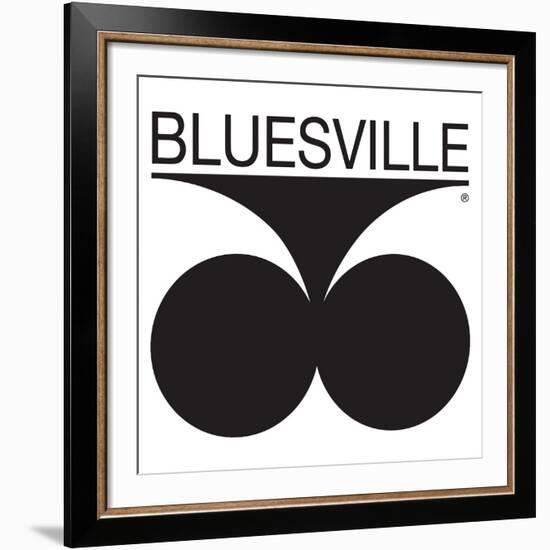 Bluesville Records Logo-null-Framed Art Print