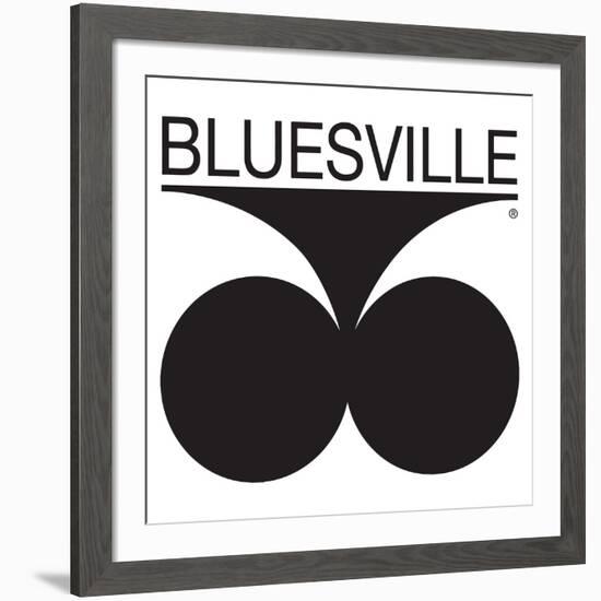 Bluesville Records Logo-null-Framed Art Print