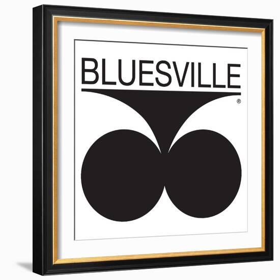 Bluesville Records Logo-null-Framed Premium Giclee Print