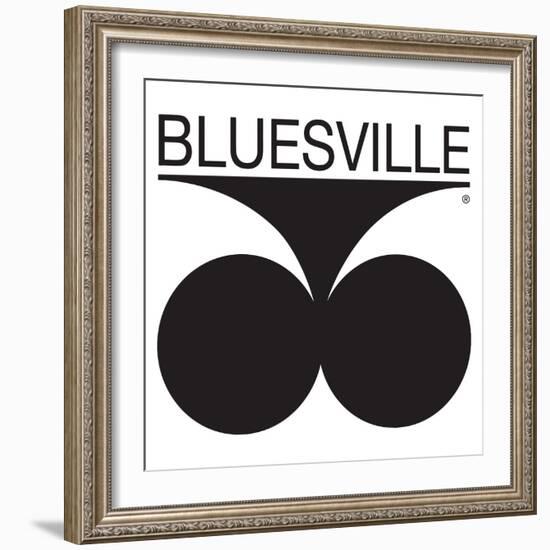 Bluesville Records Logo-null-Framed Art Print