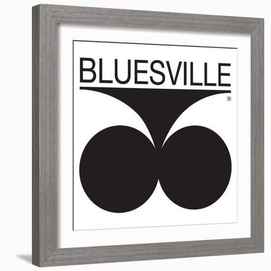 Bluesville Records Logo-null-Framed Art Print