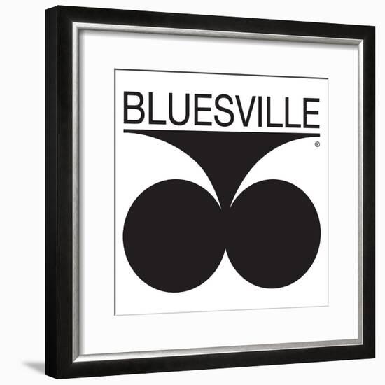 Bluesville Records Logo-null-Framed Art Print