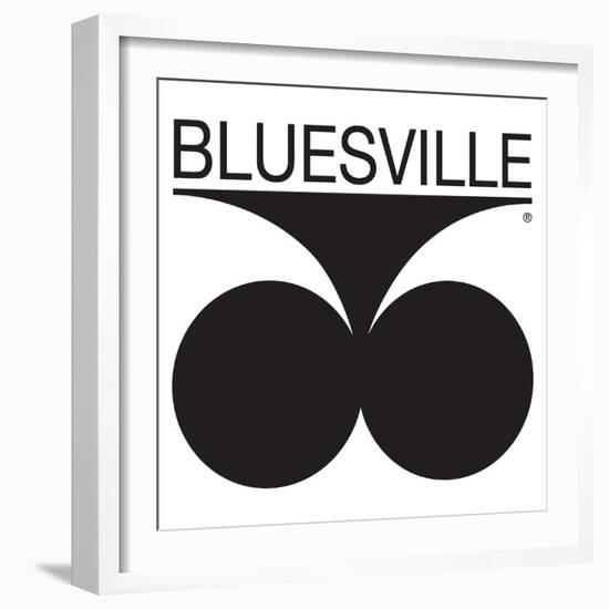 Bluesville Records Logo-null-Framed Art Print