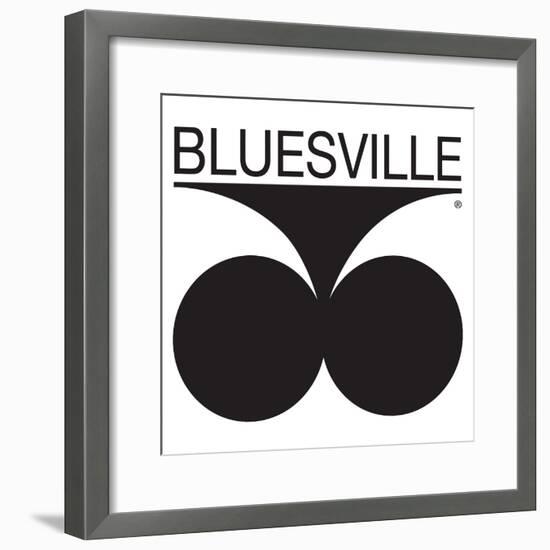 Bluesville Records Logo-null-Framed Art Print