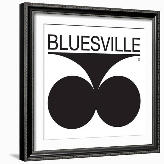 Bluesville Records Logo-null-Framed Art Print