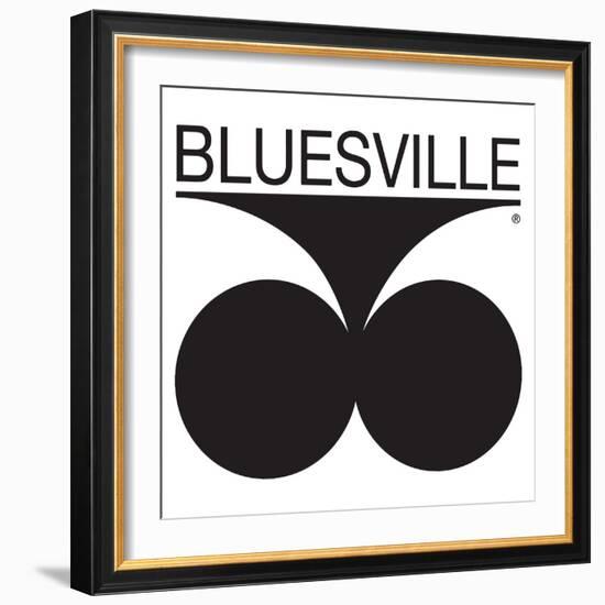 Bluesville Records Logo-null-Framed Art Print