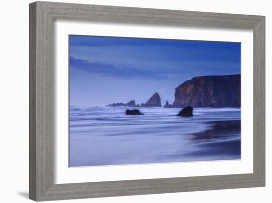 Bluesy Beach, Fort Bragg Mendocino California-Vincent James-Framed Photographic Print