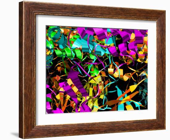 Bluetongue Virus Core Protein-Laguna Design-Framed Photographic Print