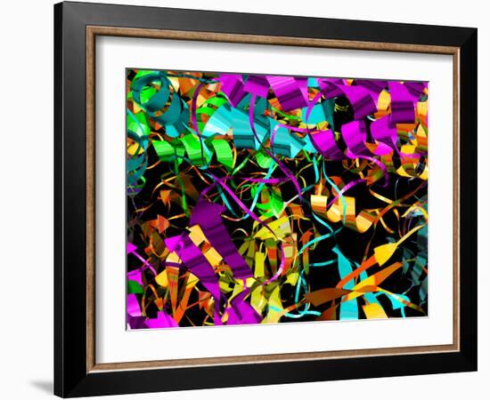 Bluetongue Virus Core Protein-Laguna Design-Framed Photographic Print