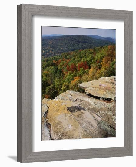 Bluff, Petit Jean State Park, Arkansas, USA-Charles Gurche-Framed Photographic Print