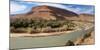 Bluffs and ruined Kasbahs along the River Ziz, Errachidia Province, Meknes-Tafilalet, Morocco-null-Mounted Photographic Print