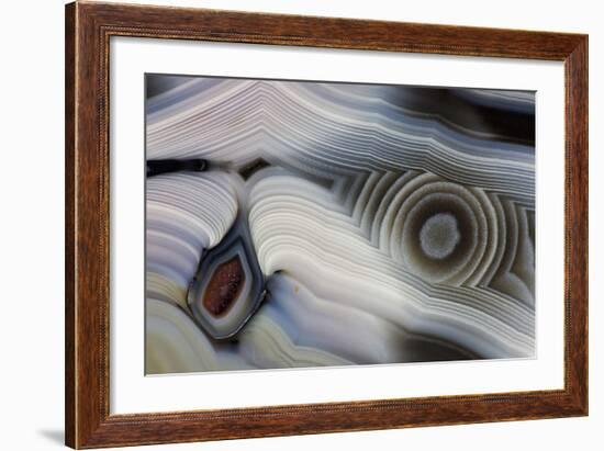 Bluish Baker Egg, Thunderegg, New Mexico-Darrell Gulin-Framed Photographic Print