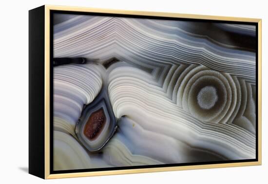 Bluish Baker Egg, Thunderegg, New Mexico-Darrell Gulin-Framed Premier Image Canvas