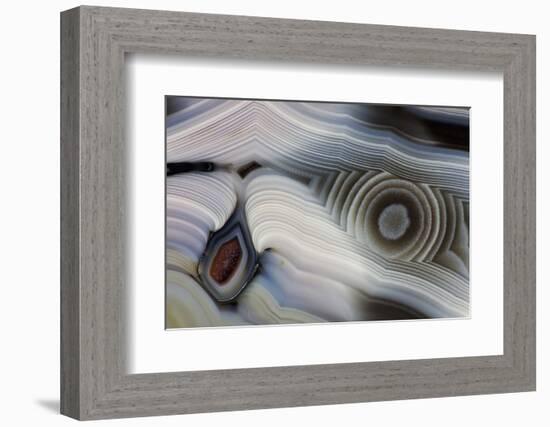 Bluish Baker Egg, Thunderegg, New Mexico-Darrell Gulin-Framed Photographic Print