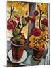 Blumen am Fenster-Auguste Macke-Mounted Art Print