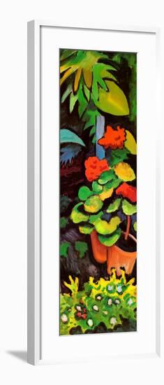 Blumen im Garten (detail)-Auguste Macke-Framed Art Print