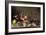 Blumen, Muscheln und Insekten auf einem Steingesims-Balthasar van der Ast-Framed Giclee Print