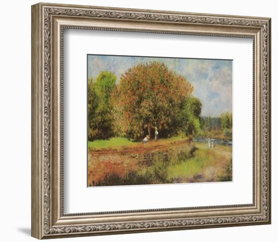 Blumender Kastanienbaum-Pierre-Auguste Renoir-Framed Art Print