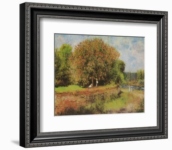 Blumender Kastanienbaum-Pierre-Auguste Renoir-Framed Art Print