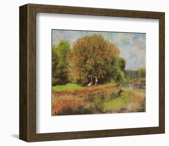 Blumender Kastanienbaum-Pierre-Auguste Renoir-Framed Art Print