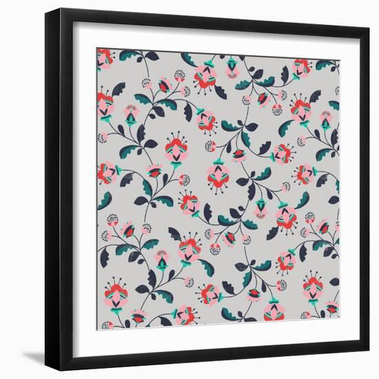 Blumengarten-null-Framed Giclee Print