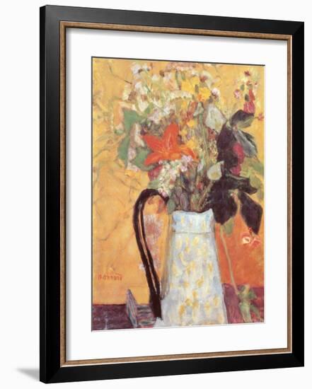 Blumenstrauss in Weissem Krug-Pierre Bonnard-Framed Art Print