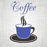 Blue Cup Of Coffee-blumer-Premium Giclee Print