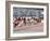 Blured Action at the Start of a Mens 100 Meter Track and Field Race-Paul Sutton-Framed Photographic Print