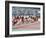 Blured Action at the Start of a Mens 100 Meter Track and Field Race-Paul Sutton-Framed Photographic Print