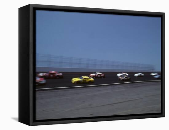 Blured Action of Auto Race, Charlotte, North Carolina, USA-Paul Sutton-Framed Premier Image Canvas