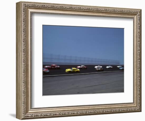 Blured Action of Auto Race, Charlotte, North Carolina, USA-Paul Sutton-Framed Photographic Print