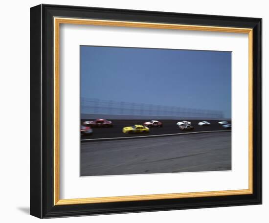 Blured Action of Auto Race, Charlotte, North Carolina, USA-Paul Sutton-Framed Photographic Print