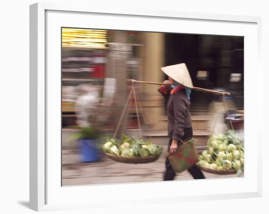 Blurred Action and Rush of Hanoi City Streets, Vietnam-Bill Bachmann-Framed Photographic Print