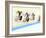 Blurred Action of Cyclist on the Track-Chris Trotman-Framed Photographic Print