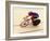 Blurred Action of Cyclist on the Track-Chris Trotman-Framed Photographic Print