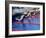 Blurred Action of Male Swimmers at the Start of a Race-null-Framed Photographic Print