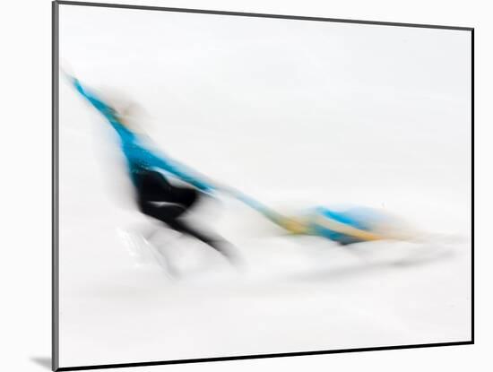 Blurred Action of Pairs Figure Skaters, Torino, Italy-Chris Trotman-Mounted Photographic Print