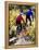 Blurred Action of Recreational Mountain Biker Riding on the Trails-null-Framed Premier Image Canvas