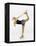 Blurred Action of Woman Figure Skater, Torino, Italy-Chris Trotman-Framed Premier Image Canvas