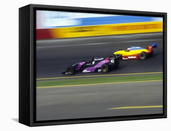 Blurred Auto Racing Action-null-Framed Premier Image Canvas