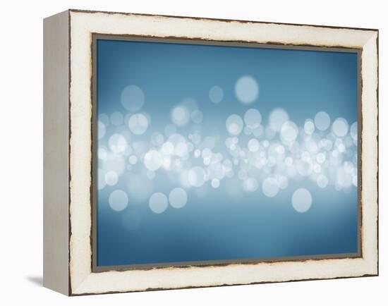 Blurred Bokeh Abstract Background-karandaev-Framed Stretched Canvas