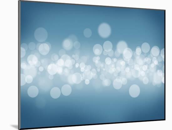 Blurred Bokeh Abstract Background-karandaev-Mounted Art Print