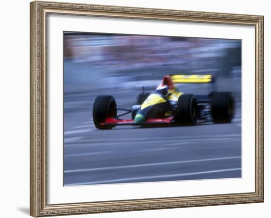 Blurred F1 Auto Racing Action-null-Framed Photographic Print