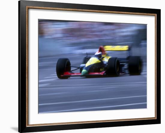 Blurred F1 Auto Racing Action-null-Framed Photographic Print