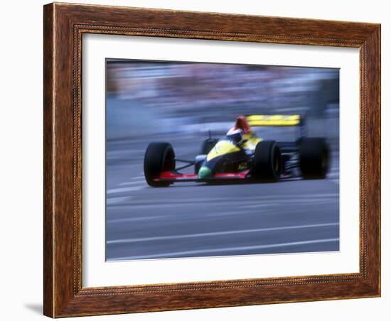 Blurred F1 Auto Racing Action-null-Framed Photographic Print