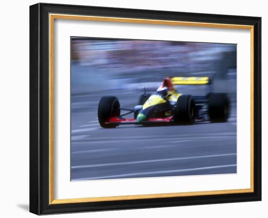 Blurred F1 Auto Racing Action-null-Framed Photographic Print