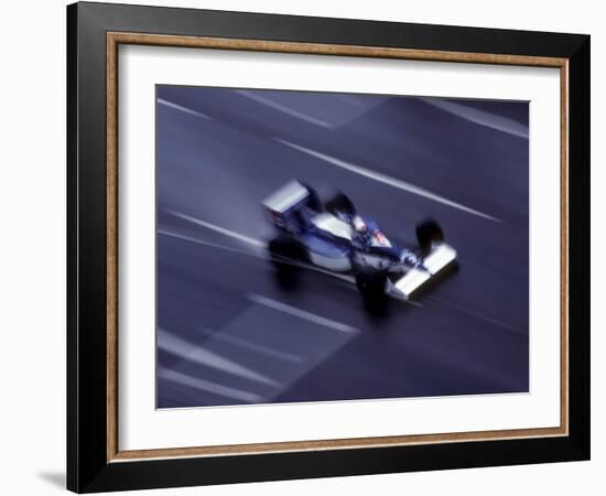 Blurred F1 Auto Racing Action-null-Framed Photographic Print